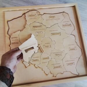 Puzzle Mapa Polski XXL gra edukacyjna